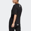 Adidas Logo Print Round Neck Sports Tee Women Tops Black H55256