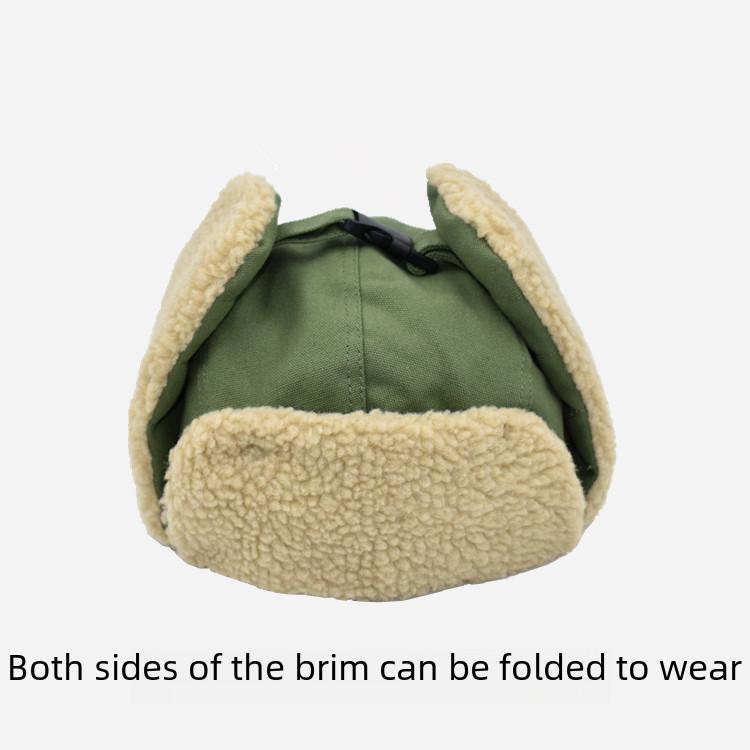 Winter Aviator Hat With Ear Flaps Cotton And Warm For Men And Women