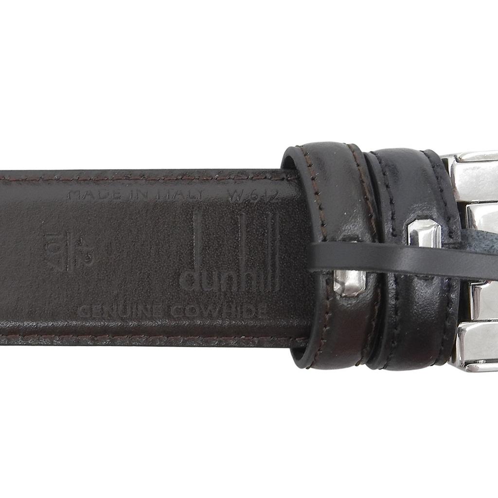 Excellent Dunhill belt reversible black leather mens Used