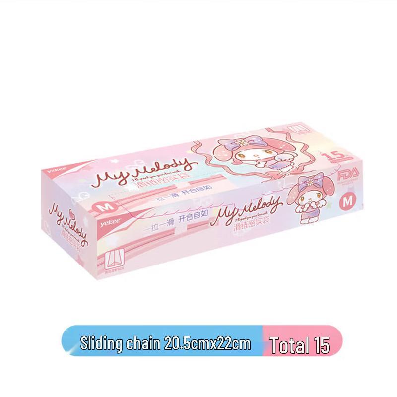 Yijie My Melody Slider Zip Food Storage Bags