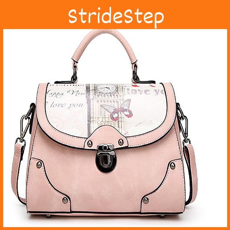 Luxurious European And American Fashion Large Handbag Shoulder Bag With Retro Printing