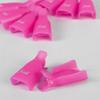 Set of 10 nail clips, nail polish remover, gel hybrids, pink
