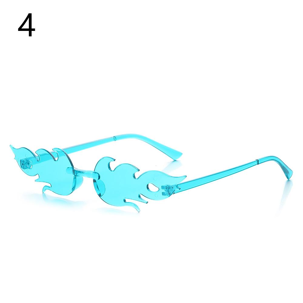Novel Maple Leaf Shape Sunglasses for Women Metal Rimless Sun Glasses Retro Party Decorative Unique Street Catwalk Prom Eyewear