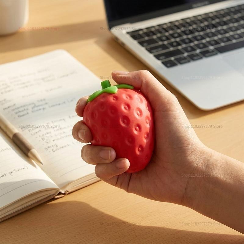 Reusachtig Aardbei Squishy Speelgoed Extra Groot Formaat Aardbei Fidget Speelgoed Langzaam Rijzend Vormbaar Ontluchtingsbal voor Volwassenen Vrienden Cadeaus red