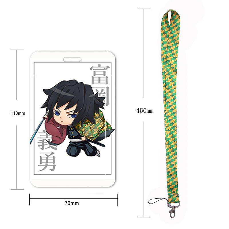 

Anime Demon Slayer Credential Holder Lanyards for Key Neck Strap For Card Badge Gym Key Chain Lanyard Key Hang Rope Keychain дубильная кора
