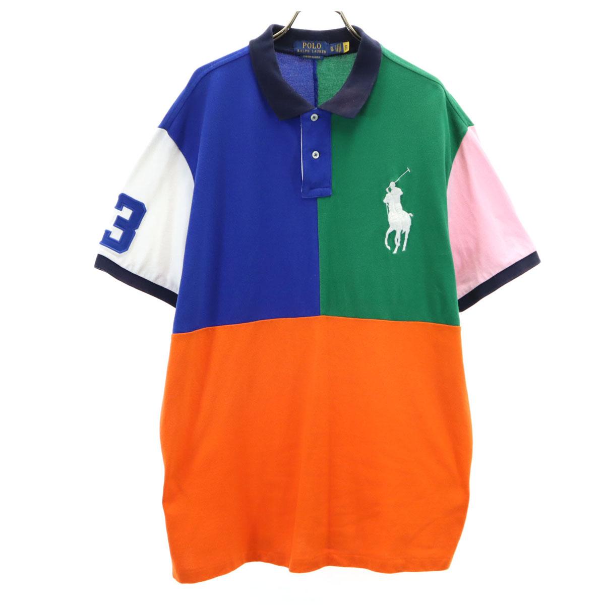 

POLO RALPH LAUREN Big pony Short sleeve Polo shirt XL Kanoko fabric Men s Used