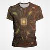 3D Print Motherboard CPU Processor Line Circuit Board T Shirt for Men Full Print Graphic