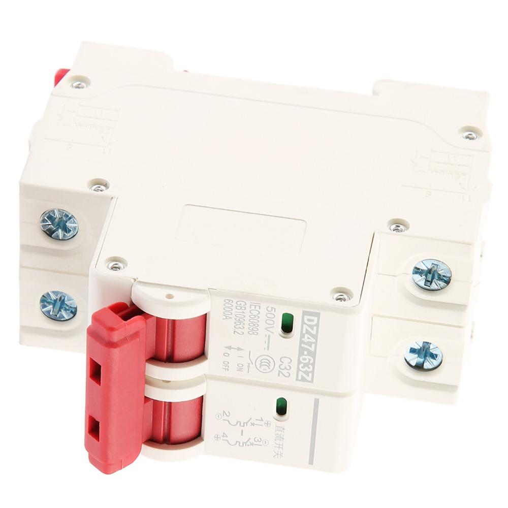 

Air Switch DZ47-63Z 2P Circuit Breaker DC 500V 10A/16A/20A/32A/40A/63A Mini Circuit Breaker DC MCB DC Circuit 40A