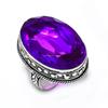 Pink Amethyst Gemstone 925 Steling Silver Jewelry Ring Size 9