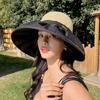 New Sun Hat Women's Summer Big Brim Sun Hat Bow Fisherman Hat Sun Protection Breathable Fashion Straw Hat Outdoor