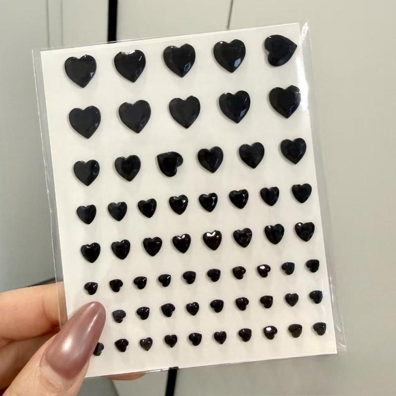 Vackra Glänsande Kristall Strass Pärla Stjärna 3D Klistermärken Scrapbok Telefonfodral DIY Dekorationer Dansuppvisning Smink Ansiktsklistermärken