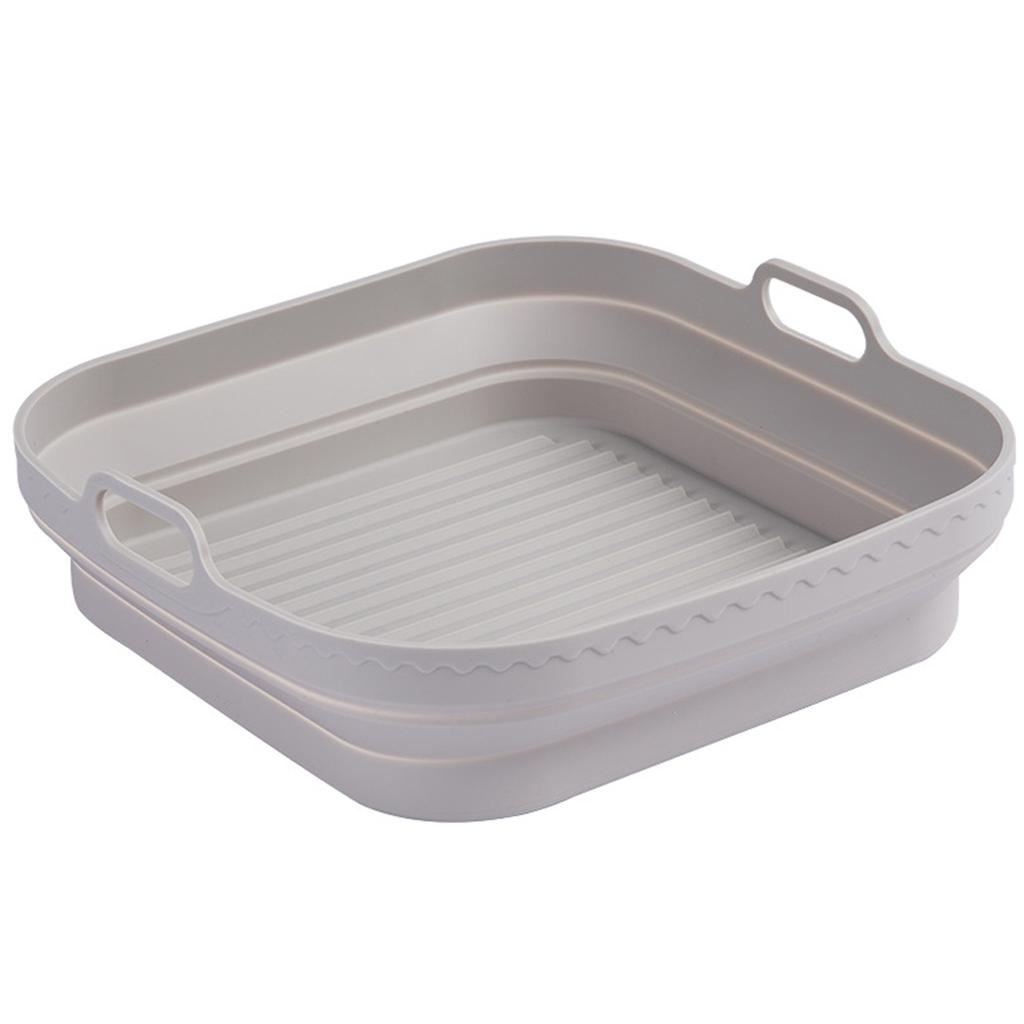 Foldable Silicone Air-Fryer Basket High Temperature Resistance Air-Fryer Pan Kitchen Supplies