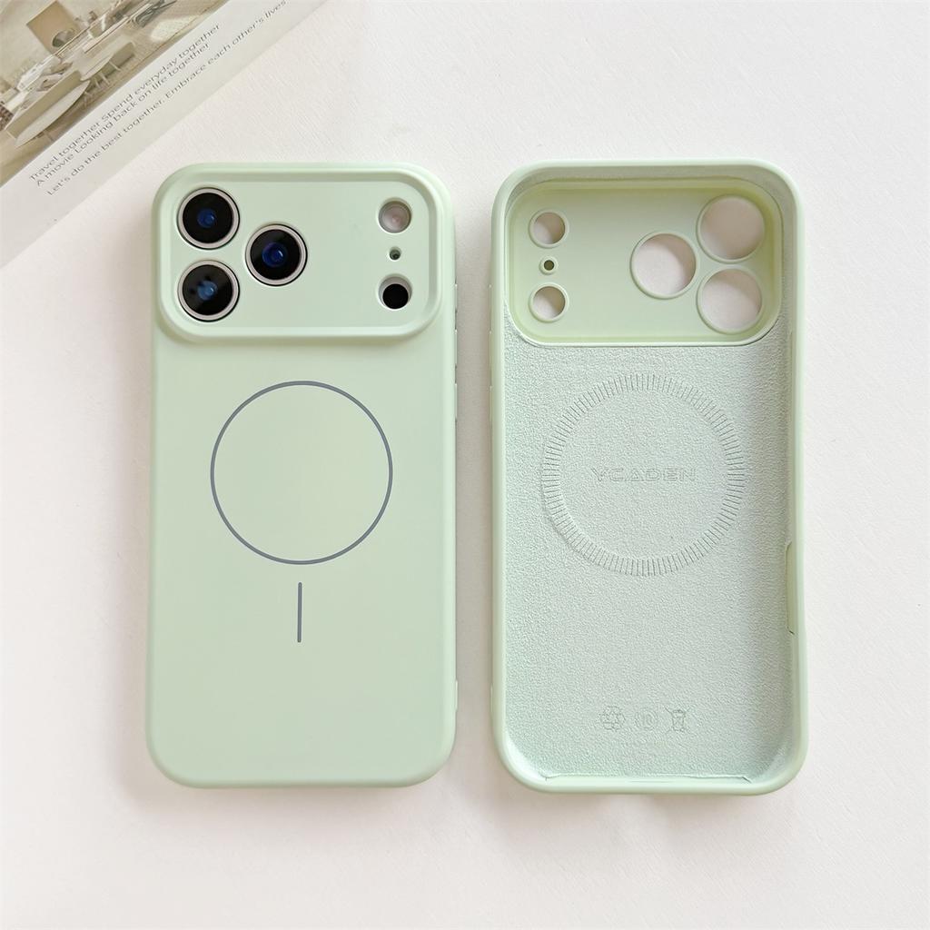 Magnetic Phone Case for IPhone 17 Air 16 15 14 13 12 11 Pro Max XS XR X for Magsafe Wireless Charge Liquid Silicone Soft Cover