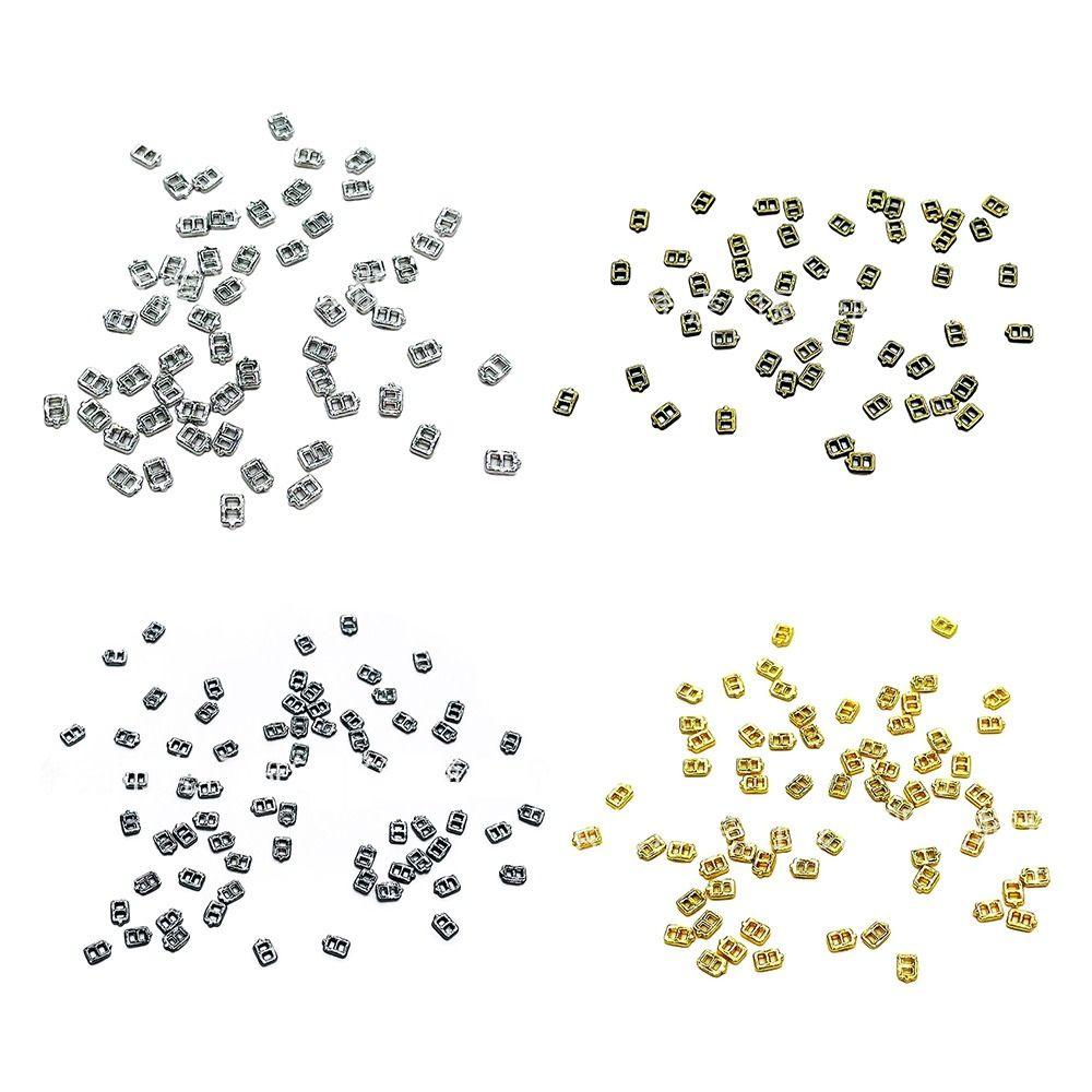 1.5mm 4 Colors Stuffed Toys Belt Buttons Doll Bags Accessories Diy Dolls Buckles Tri-glide Buckle