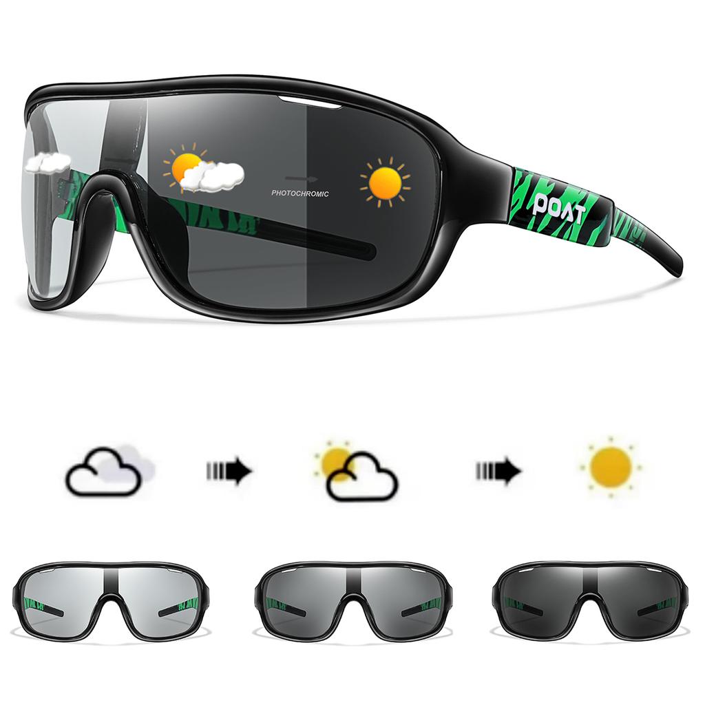 POAT BRAND Cycling Eyewear Outdoor Road Sports Cycling Fishing Sunglasses Men Women Photochromic windproof Glasses 7