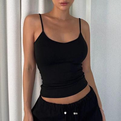 European And American Style Slim-Fit Short Top, New Solid Color Slim-Fit Spice Girl Fashion Suspender Vest, A Large Number Of
