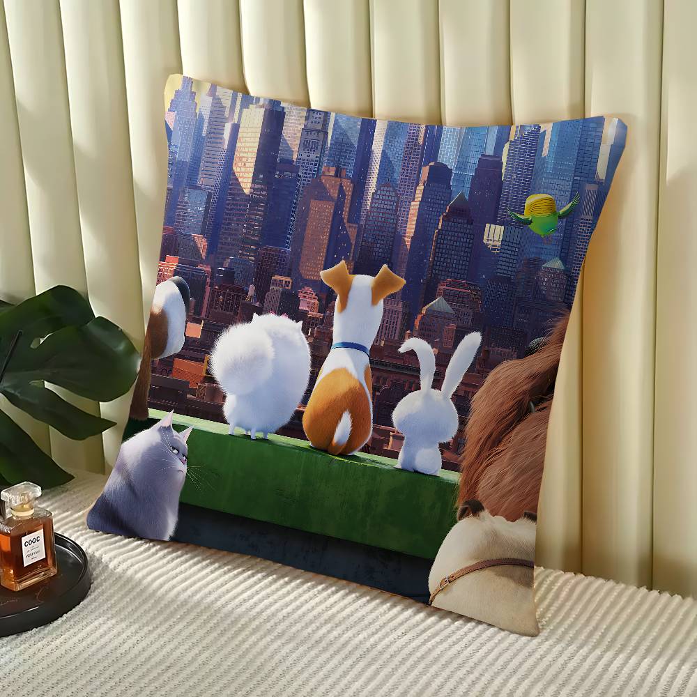 The S-Secret Life Of Pets Pillowcase Toon Gift Cushion Cover Bedroom Home Sofa Chair Seat Decor Pillow Case