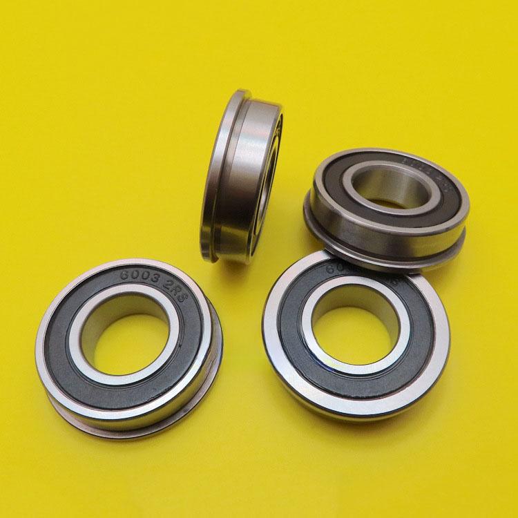 20mm Bohrung Flanschlager F6003 2RS mit Abmessungen 20x35x11 12,8mm für Automatisierungsausrüstung und Instrumentenanwendungen