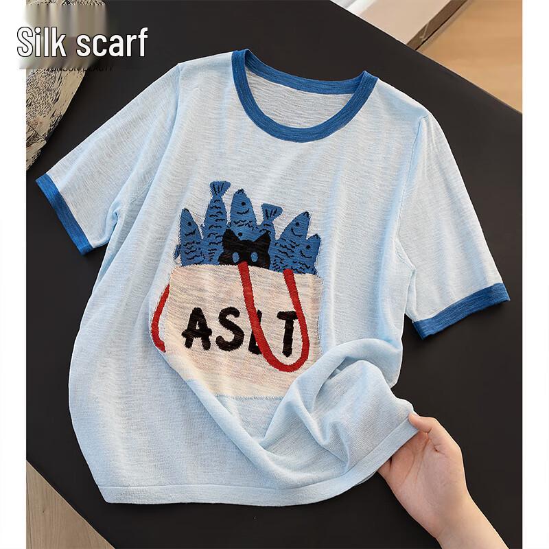 Cypress She Women s Contrast Knit Short Sleeve Top One Size