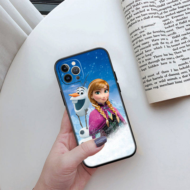 Husa telefon ED39 Olaf Elsa Anna pentru iPhone 6 6s 7 8 11 12 13 14 15 XS Pro Max XR X SE Samsung S20 S21 S22 S23 S24 FE Ultra Plus Lite S21S A55