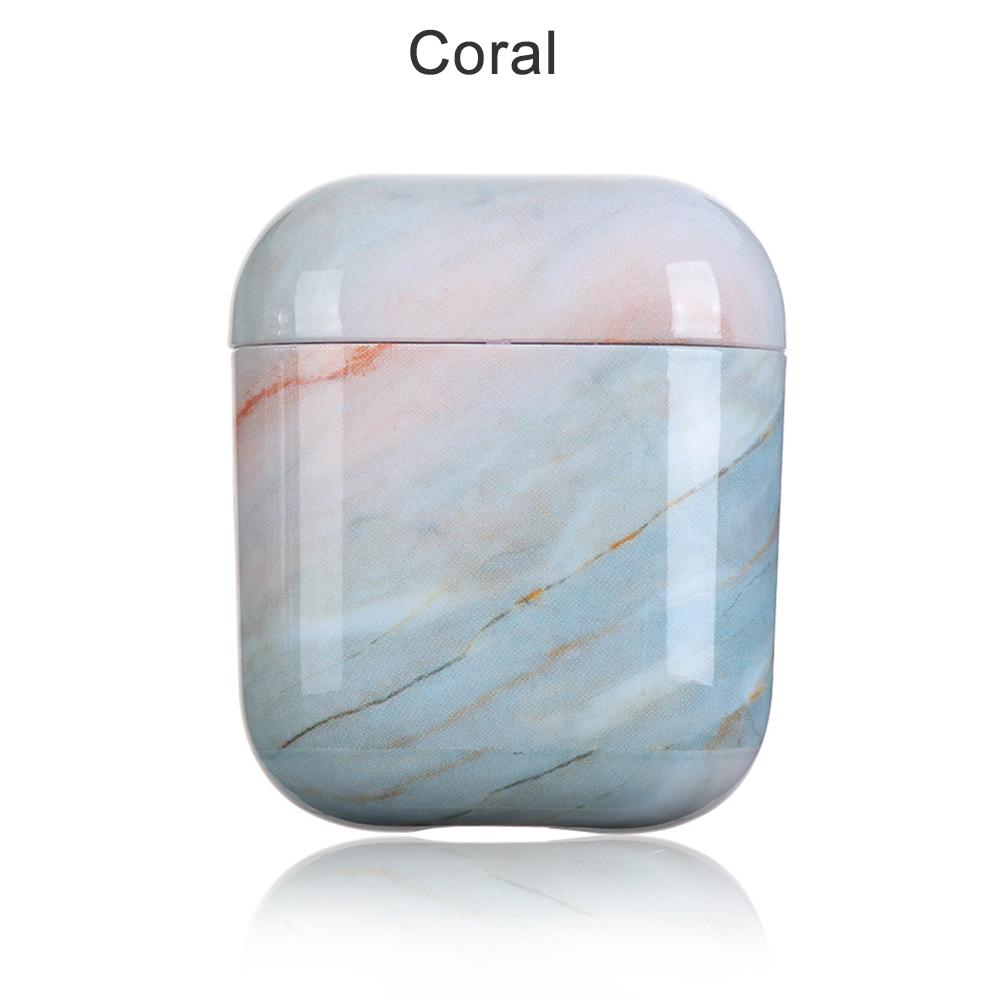 Fashion Charging Box Dust Guard Hard PC Protective Case Cover Bag Shell Marble Stone
