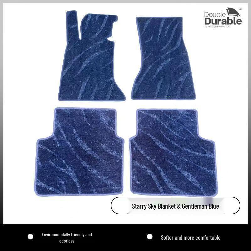 Starry Sky Imitation Wool Car Floor Mats for BMW, Mercedes-Benz, Volkswagen - High-End, Silent Carpet-Style Mat