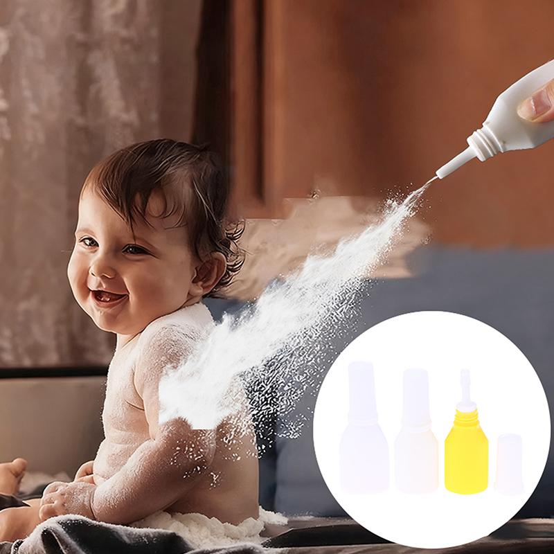 Dry Powder Spray Bottle Refillable Atomizer Baby Powder Dispenser Detachable Traveling Use Plastic Makeup Cosmetics Sprayer