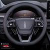 Premium Genuine Leather Steering Wheel Cover for Lincoln Z, Corsair, Navigator, MKC, MKZ, Nautilus – All-Season Protection.