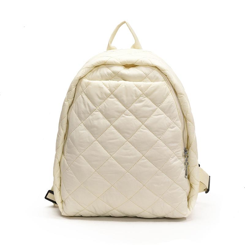 Rautenförmiger Stickfaden Damenrucksack 2025 neue Reisetasche Mode Rucksack Pendler Schultasche