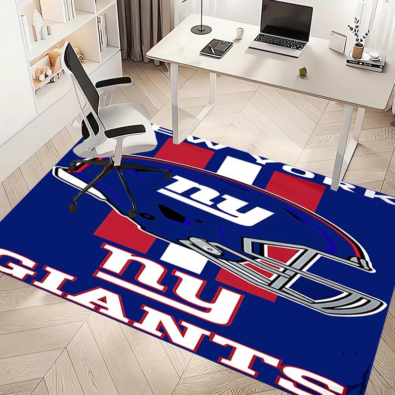 1pc New York Giants logo Print Area Rug - Soft, Washable Non-Slip Indoor Mat, Living Room, Home Office Decorative Rug,Office Decorative