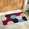 Cotton Door Mat (Multicolor, Standard)