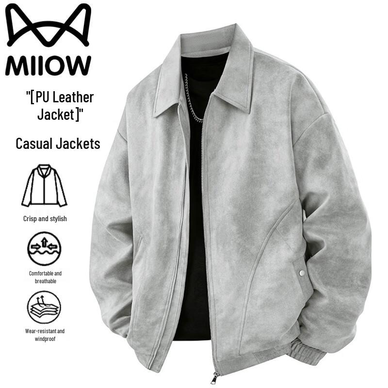 Mao Ren Men's Vintage Motorcycle Style Jacket