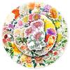 50pcs Cute Chrysanthemum Stickers: DIY Plant Decoration for Journals and Computers