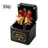 Holiday Party Supplies Christmas Magic Gift Box, Spring-Loaded Pop-Up 3D Santa Claus Figurines Snowman Angel Elk Trick Box for Xmas Parties,