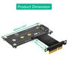NGFF M.2 NVME M-Key SSD To PCIExpress X1 Extension Cable Board with Magnetic Pad Supports 2230 2242 2260 2280 NVME SSD