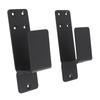 2PCS Door Barricade Brackets Open Bar Holder Carbon Steel Easy Installation U Bracket for Garage Barn 2x4 Boards Black