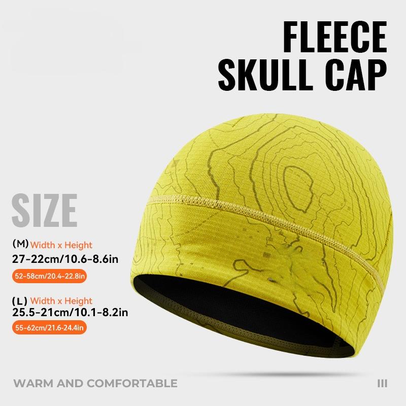 

Fleece Watch Cap Beanie Hat Winter Skull Cap Warm Beanie Thick Windproof Lightweight for Running Skiing Cycling Sports L