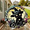 Enchanted Witch Cat Umbrella: A Magical Companion for Outdoor Adventures - Auto-Opening & Closing, Lightweight and Durable