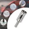 5pcs Diamond Hole Saw Drill Bit 3-18mm Glass Drill Bit for Ceramic/Marble/Granite Stone/Bottles/Tile Cutting [Silver Tone]