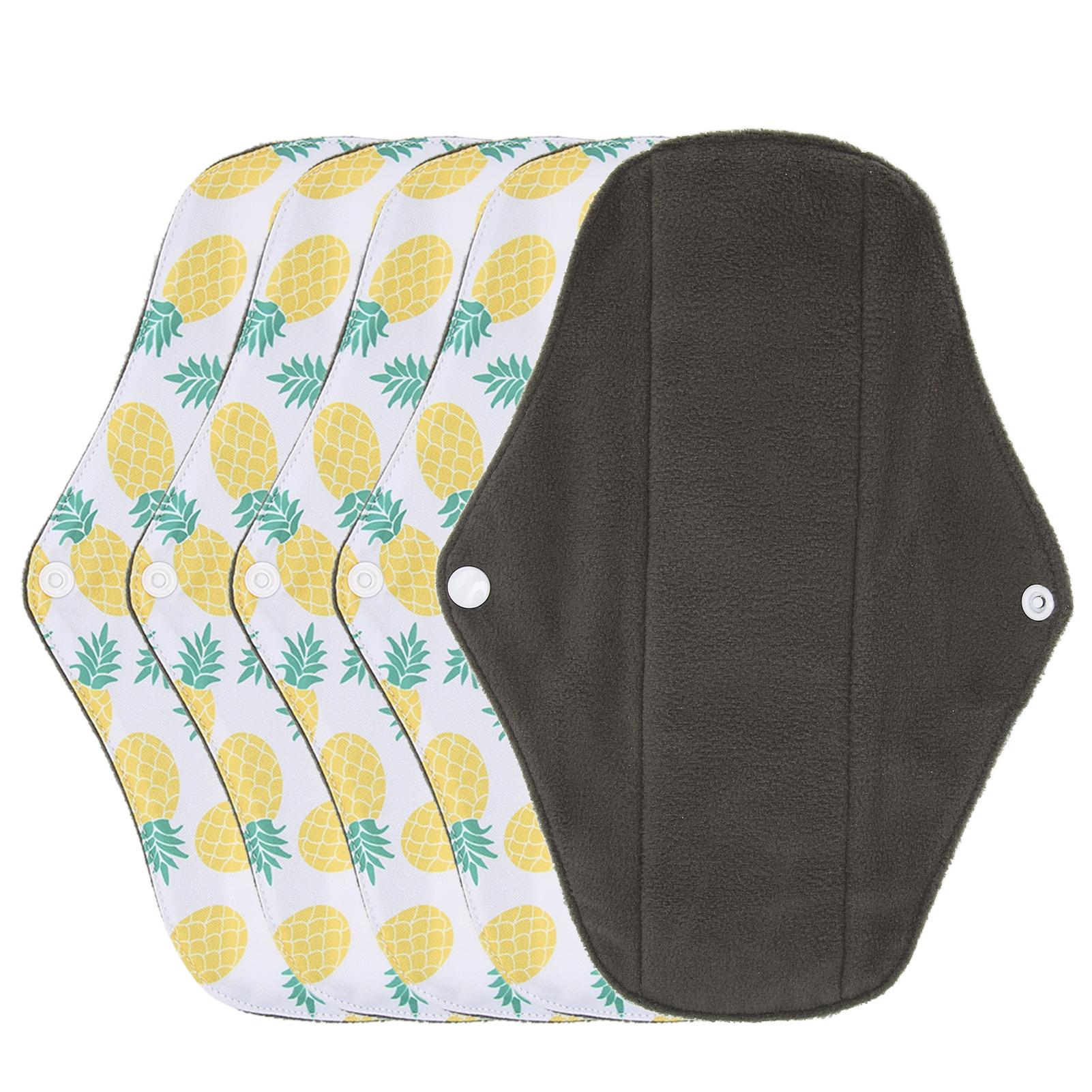 

5 шт. моющиеся женские гигиенические прокладки, сильное водопоглощение, многоразовые женские менструальные прокладки M26