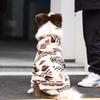 Thick Polar Fleece Dog Winter Coat Large Breeds Golden Retriever Lab Two-Legged Warm Pet Clothing