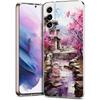 Phone Case For Samsung Galaxy S24 Ultra S23 FE S22 S20 S21 5G S10 S9 Plus S10E S8 Clear Ink and wash landscape painting Cover