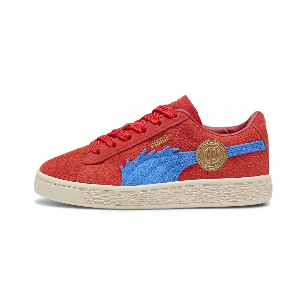 Puma One Piece x Suede Little Kid Luffy Kids Sneakers Red For-All-Time-Red Ultra-Blue 396649-01
