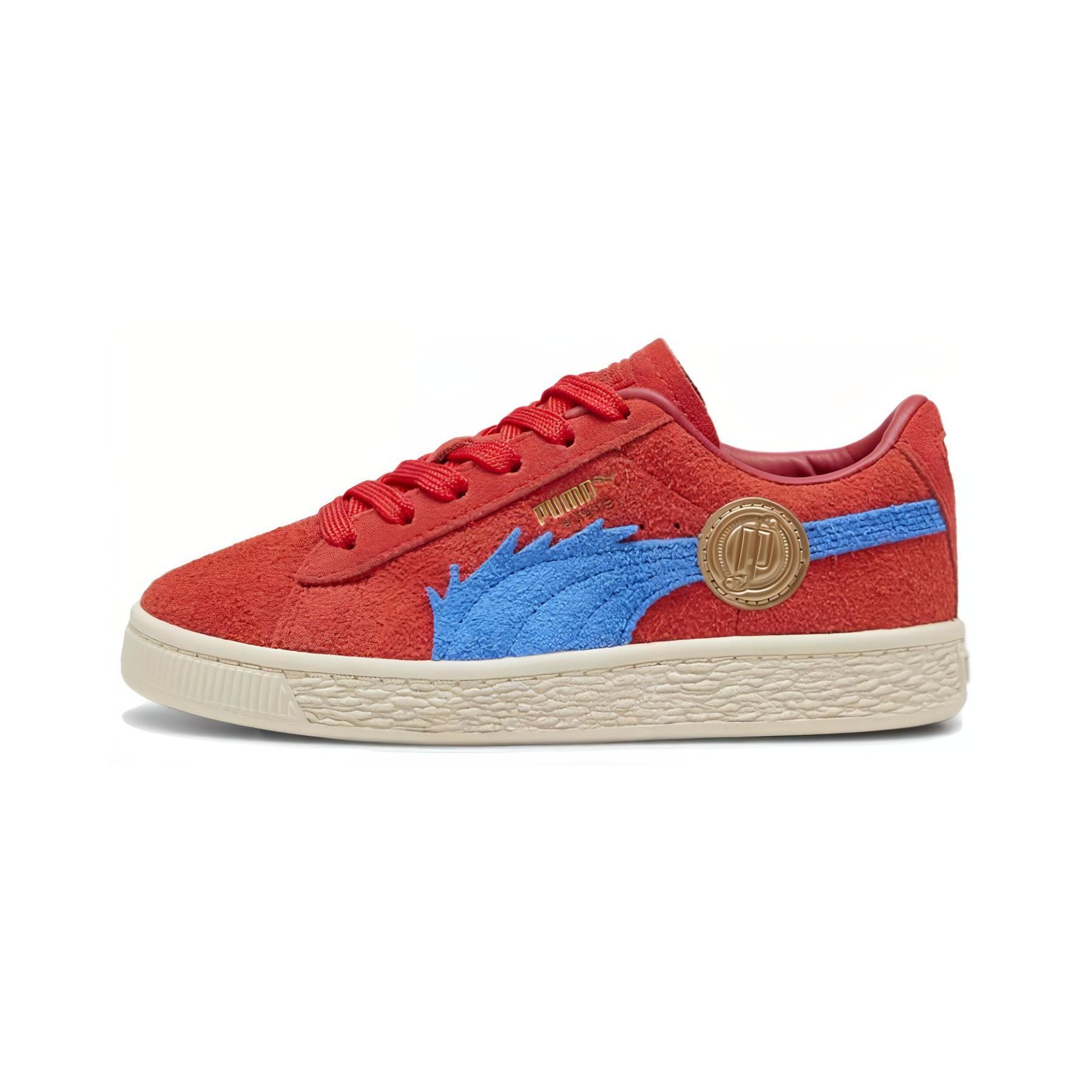

One Piece x Puma Suede Кроссовки для малышей Луффи Красный Для-Всех-Времен Красный Ультра-Синий 396649-01 35