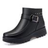 Winter Women's Plus Cotton Platform Shoes Round Toe Zipper Chunky Heel Ankle Boots for Women Outdoor Women's Platform Snow Boots