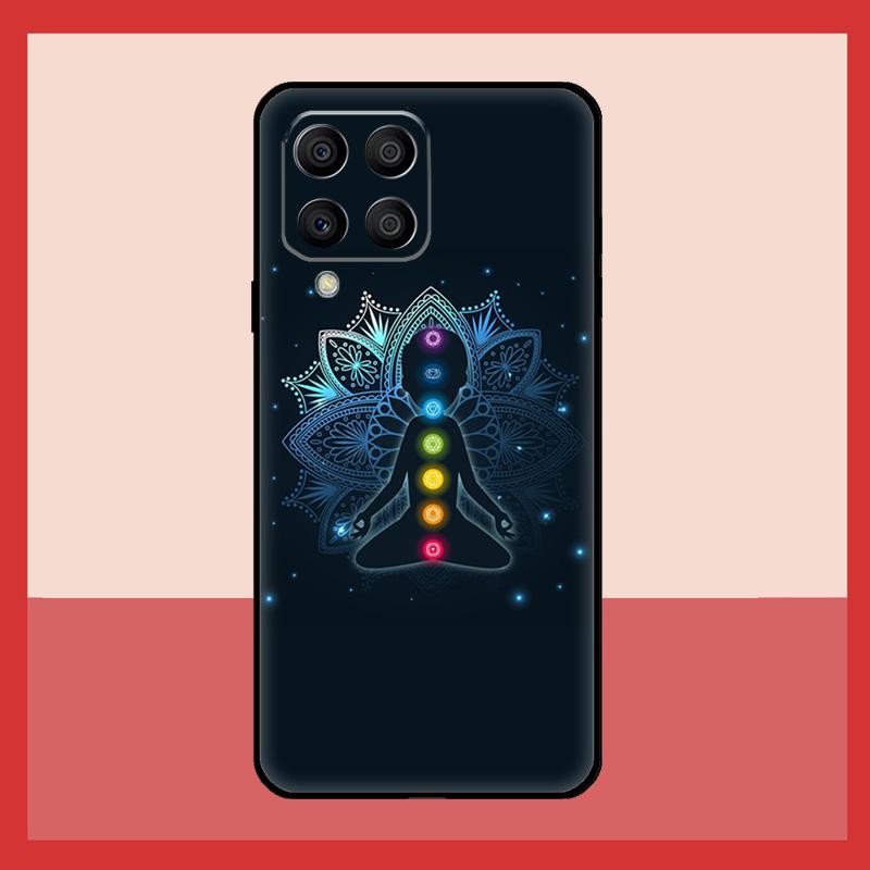 Mandala Chakra Yoga Case For Samsung Galaxy M52 M32 M53 M16 M11 M21 M31 M35 M12 M13 M14 M15 M36 M56 M55 M34 M54