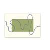 Green Ins Style Art Abstract PVC Leather Rug Waterproof Oil-proof Stain-resistant Kitchen Carpet Large Area Non-slip Floor Mats