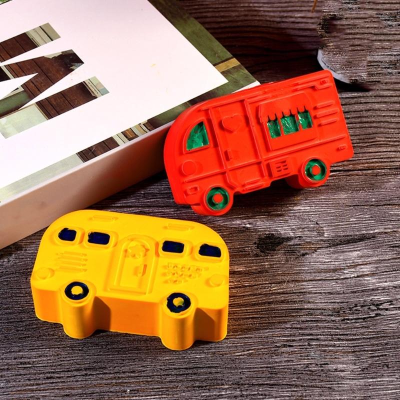 Versatile Buses Candle Holder Mold Detailed Silicone Bus Candle Stand Mold for Handcraft Lovers and DIY Enthusiasts