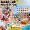 Acrylic Magnetic Seashell Display Box 36 Grids Transparent Compartment Organizer for Collectible Seashell Pin Badge Home Display