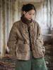 Women's Winter Tie-Dye Quilted Ramie Cotton Jacket - New Style